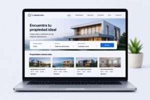 Diseño web profesional de inmobiliaria con captación dual propietarios y compradores