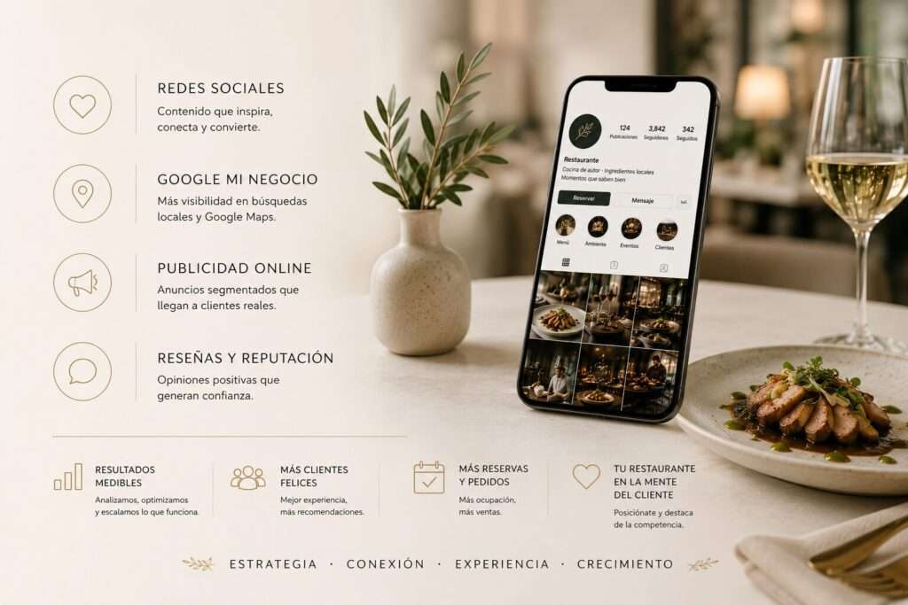 Comparativa de canales de marketing para restaurantes según retorno real en España 2026