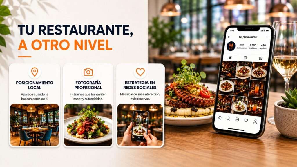 Contenido de marketing gastronómico en Instagram con alto engagement de restaurante